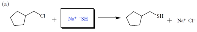   (b) By definition, the S<sub>N</sub>2 reaction is a bimolecular process, and the rate law contains concentration terms for both the alkyl halide and the nucleophile.  