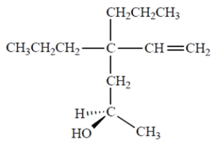 Name the compound. Include the appropriate stereochemical designation in the name.   