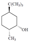 Draw the two chair conformations of the compound and circle the more stable conformation. Be sure to draw this compound and not its enantiomer.   