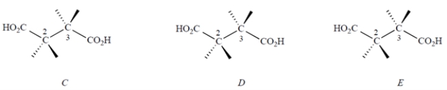 The structures of two of the stereoisomers of tartaric acid are shown.    a. Give the structures of all other stereoisomer(s) of tartaric acid on the templates below. You may or may not need all the templates. Put a large  X  through the ones that you do not need, if any.    b. What is the stereochemical relationship of each stereoisomer you drew to each of the two stereoisomers shown above? c. What, if anything, can you say about the optical activity of each of the stereoisomers that you drew?