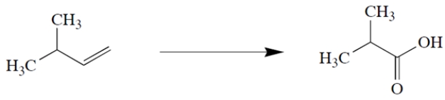 Identify the reagents needed to transform isopentene to the product shown.   