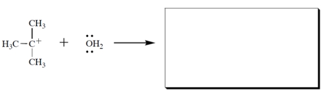 Complete the reaction and draw the curved-arrow notation.   