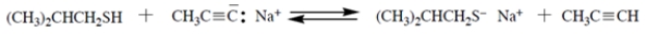 Predict the approximate equilibrium constant (as a power of 10) for the reaction.  <div style=padding-top: 35px> 