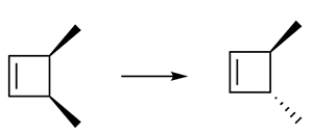 This transformation can occur through two pericyclic reactions. Outline a synthesis for the transformation.   