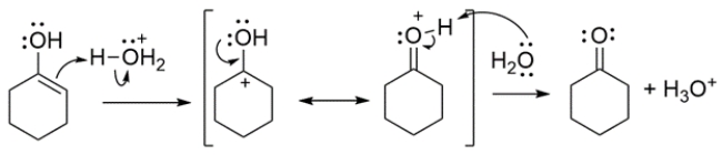(a) The acidic mechanism starts with protonation of the alkene to form a carbocation, which can be stabilized by the nearby hydroxy group.   (b) The basic mechanism starts by deprotonating the alcohol.  