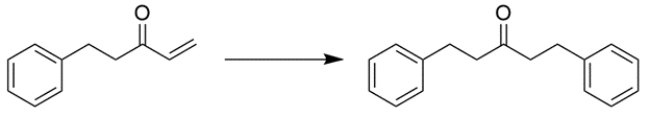 Choose the best reagent(s)  for carrying out the conversion.   A)  PhMgBr, ether; then aqueous acid B)  PhCH<sub>2</sub>MgBr, ether; then aqueous acid C)  Ph<sub>3</sub>P=CHPh D)  LiCuPh<sub>2</sub>, ether