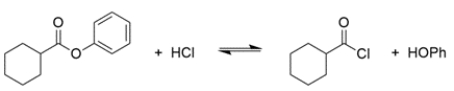 Describe the equilibrium constant for the reaction.   A)  K > 1 B)  K < 1 C)  K = 1 D)  can't determine K without knowing heats of formation