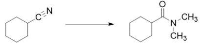 Outline a synthesis for the transformation.   