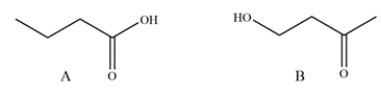 A student has synthesized two isomers, A and B, but neglected to label the flasks. Suggest a spectroscopy method the student could use to quickly differentiate between them and explain what feature they would be looking for.   