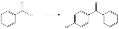 Outline a multistep synthesis of the ketone from the carboxylic acid.   