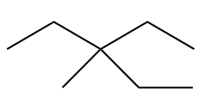 Consider the following alkane, shown in a skeletal structure. What is the IUPAC name of this compound? ​   