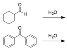 In each set of reactions, circle the one with the larger equilibrium constant (lies further to the right). a .    ​b.    