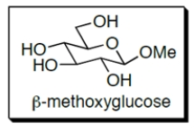 <font face= symbol ></font>-Methoxyglucose contains which functional group?   A)  a hemiacetal B)  an acetal C)  an imine D)  an ester E)  more than one of these