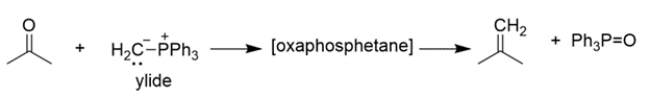 The conversion of alkyl azides into primary amines through a procedure called the Staudinger reaction is shown.    The mechanism of the first part of the reaction is conceptually similar to the Wittig reaction that we've talked about, where an ylide reacts with a carbonyl to yield an oxaphosphetane, which then rearranges to an alkene and triphenylphosphine oxide.    Provide an arrow pushing mechanism for the first part of the Staudinger reaction, the reaction of triphenylphosphine (TPP) and an alkyl azide to produce an iminophosphorane and nitrogen gas.   