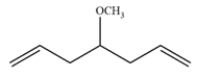 Predict the major organic product formed after alkene metathesis in the presence of an appropriate ruthenium catalyst. The <sup>13</sup>C NMR data of the product show 4 peaks, at 40, 57, 77, and 128 ppm.   