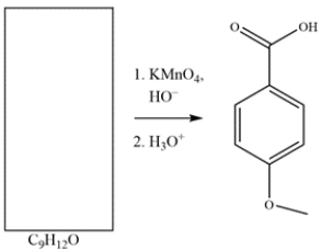 Deduce the structure of the starting material.   