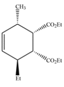 Deduce the starting materials that would give this compound via the Diels-Alder reaction.   