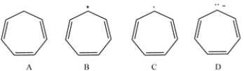 Which of these compounds is aromatic?   A)  compound A B)  compound B C)  compound C D)  compound D