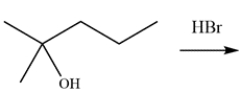 Draw the major product in the reaction:   