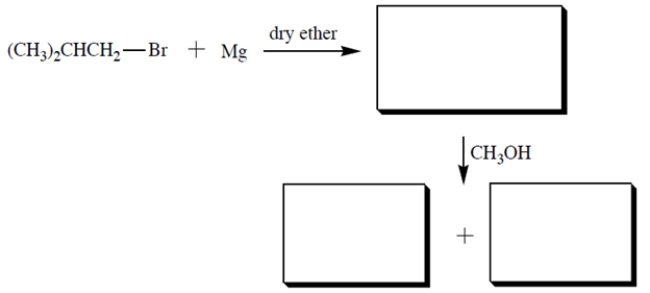 Provide the structures of the missing compounds.   