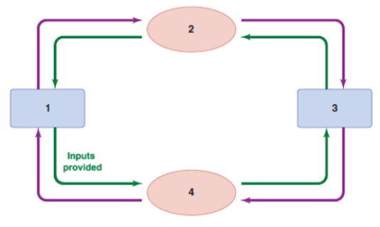 Refer to the diagram of the circular flow of income. Based on the diagram, box 2 must be:   A) businesses. B) households. C) the market for resources. D) the market for outputs.