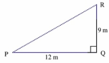 A plan calls for running a telephone line from P to Q to R. The line costs $7/meter. If it is feasible to run the line directly from P to R, how much money would one save?  