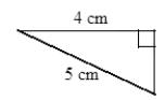 What is the area of the right triangle shown below?   A)  6 square centimeters B)  10 square centimeters C)  12 square centimeters D)  20 square centimeters E)  There is not enough information to answer the question.