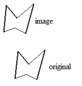Find the missing information. (Drawing is alright. If your drawing is  off,  write words to communicate your intent.) A) Missing: the vector for this translation     B) Missing: the angle and direction for this rotation   