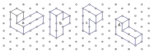 Which shapes are congruent? If none are congruent, explain how you know.  
