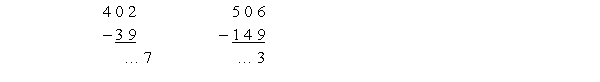 Following is only the start of a child's work (in base ten). What seems lacking in this child's understanding? (Assume, perhaps unfairly, that the child is not thinking of negative numbers.)
