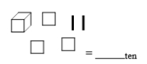 Do the translations in parts A-D. Show your work. A) 3102 _ {\text { five }} = \underline{\quad\quad} ten B) 310.2 _ { \text {five } } = \underline{\quad\quad} ten C) 203.6<sub>ten</sub> = _____<sub>five</sub> D) (base-six pieces with small block as the unit)