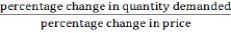 <strong>What is the correct way to calculate price elasticity of demand?</strong> A) B) C) D)