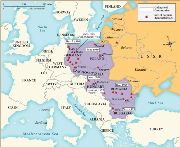 Which of the following nations was the first to become free from communism? ​   ​ A)  East Germany B)  Poland C)  Bulgaria D)  Hungary