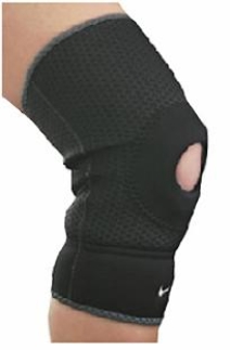 A patient would wear this brace when they have suffered from which of the following injuries?   A)  Lateral collateral ligament sprain B)  Patellofemoral conditions C)  Anterior cruciate ligament sprain D)  Anterior-talofibular ligament sprain E)  Quadricep muscle strain