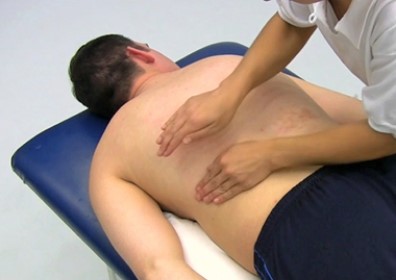 Which of the following illustrations represents the type of massage technique that is used in conjunction with cupping to bring about a varied stimulation of the sensory nerves over heavy muscle areas? A)    B)    C)    D)    E)   