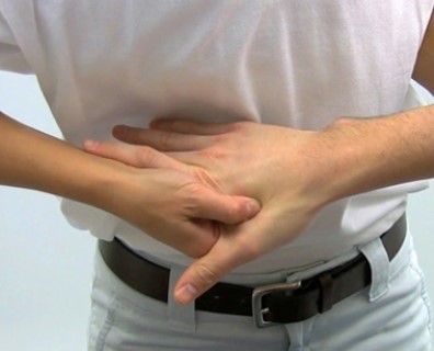 Which of the following illustrations represents the type of massage technique that is used to stretch the underlying tissue and increase circulation around the joint? A)    B)    C)      D)   