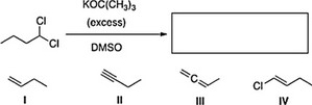 What is the product of the following reaction?   A)  I B)  IV C)  III D)  II