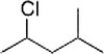 <strong>What is the IUPAC name of the following compound?  </strong> A) 2-Chloro-4-methylpentane B) 2-Chloro-1-isopropylpropane C) 2-Chloro-2-methylpentane D) 2-Methyl-4-chloropentane <div style=padding-top: 35px> 