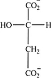 Which intermediate in the citric acid cycle is a secondary alcohol? A)     B)  Two of the intermediates are secondary alcohols. C)     D)     E)   