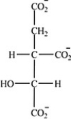 Which intermediate in the citric acid cycle is a secondary alcohol? A)     B)  Two of the intermediates are secondary alcohols. C)     D)     E)   
