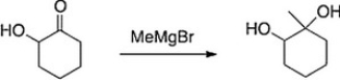 <strong>Why would the alcohol in the following compound need to be protected before reaction?  </strong> A) There is no need to protect the alcohol. B) Magnesium is Lewis acidic and will coordinate with the alcohol. C) The Grignard reagent will react with the alcohol before the ketone. D) If it isn't protected, the product will be a carboxylic acid. <div style=padding-top: 35px> 