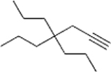 Give the IUPAC name for the following compound.   A)  4,4-Dipropyl-1-heptyne B)  4,4-Diethyl-6-octyne C)  4,4-Dipropyl-6-heptyne D)  4,4-Diethyl-1-octyne