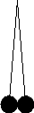  Two spheres of mass 3.0 g, identical in shape and made of the same material, are suspended from the same point by massless strings of length 1.0 m, much larger than the radius of the spheres. When one of the spheres is charged with 4.0 nC, the angle made by it with the vertical is 5.0<sup>o</sup>. The charge on the second sphere is   A)  2.2  \mu  C. B)  4.0  \mu  C. C)  2.2 nC. D)  4.0 nC. 