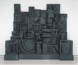 <strong>    By using found, preexisting objects, artists like Robert Rauschenberg in Monogram (figure 20.34) and Louise Nevelson in Sky Cathedral (figure 20.35) were:</strong> A) Blurring art and life B) Creating environments C) Creating Happenings D) Commenting on life in the city <div style=padding-top: 35px> 