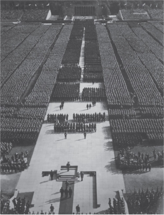   Go through the  describe, analyze, obtain, interpret, and judge  steps for Leni Riefenstahl's Triumph of the Will (Figure 1.21) to figure out the purpose of the work.