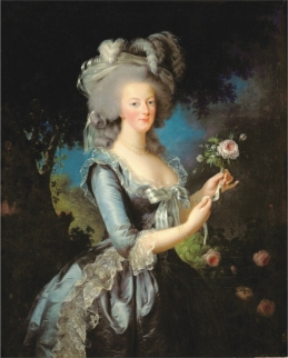   Elisabeth Vigée-Lebrun's Marie Antoinette with a Rose (figure 19.9)  is typically Rococo because: A)  It is organic and uses chiaroscuro B)  It reflects wealth and seriousness C)  It has Classical references and is frivolous D)  It is decorative and graceful