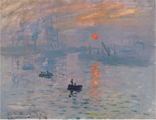   Claude Monet's Impression: Sunrise (figure 19.24)  is typically Impressionist because it had: A)  A looser method of applying paint and a large size B)  A flattened image and numerous layers of glazes C)  Realism and a quick rhythm D)  Colors seen in real life and an insignificant subject matter