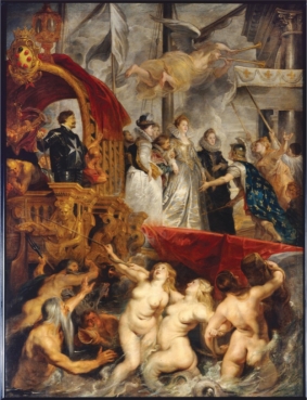   By painting Marie de' Medici (figure 15.31)  with emotionalism, bright light, and vivid color, Peter Paul Rubens was: A)  Glorifying her as an artist B)  Glorifying her as an individual C)  Glorifying her for the Counterreformation D)  Glorifying her as an allegory