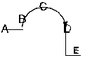 Consider the following reaction diagram. Which letter indicates the transition state?   A)  A B)  B C)  C D)  D E)  E