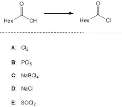 Which of the following reagents, A-E, are suitable reagents for the following transformation? Please select all that apply.   A)  A B)  B C)  C D)  D E)  E
